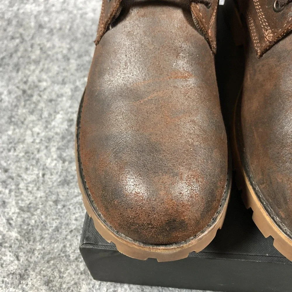 Wolverine‎ Cort Chukka Leather Boots Mens 9 Brown Lace Up Casual Shoes